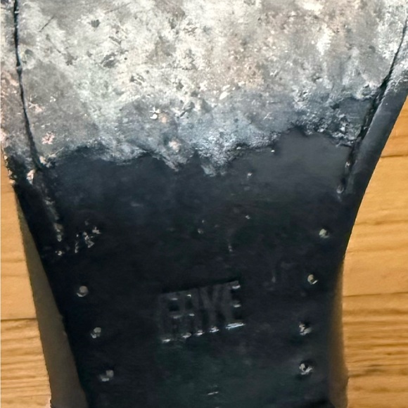 Frye Black Leather Heeled Boots - Picture 7 of 7